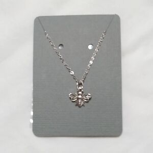Charming Silver Bee Necklace Women / Child 16" Chain